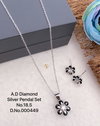 AD Diamond Rose Gold Pendal Butti Set 4 Wholesale Price In Surat
